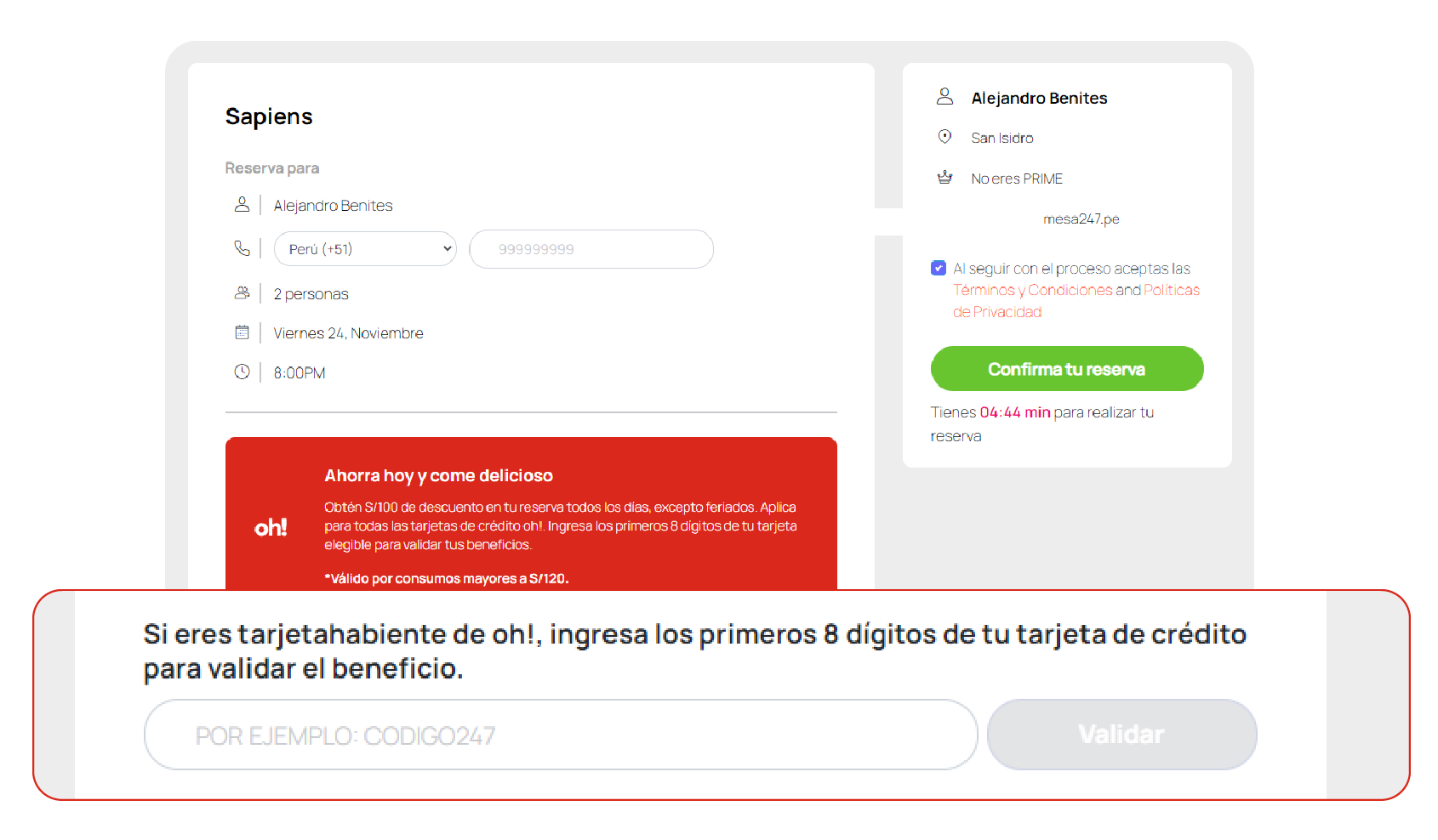 Imágen de ingresar código